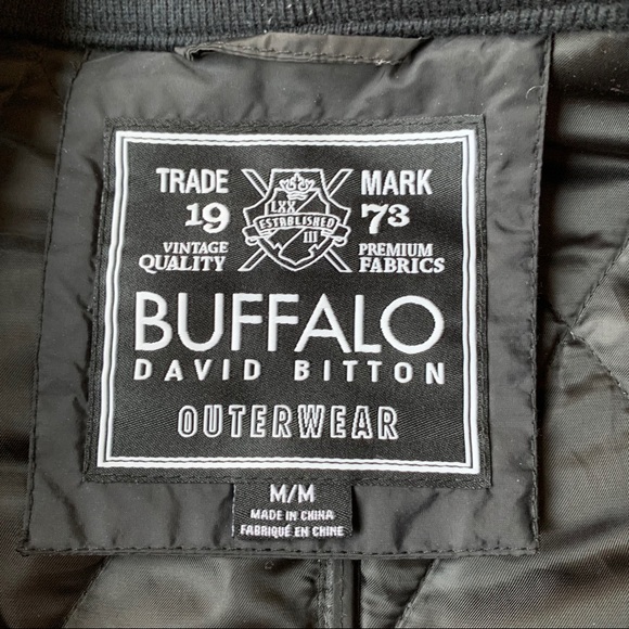 Buffalo David Bitton Men’s Quilted Black Coat - Picture 3 of 3